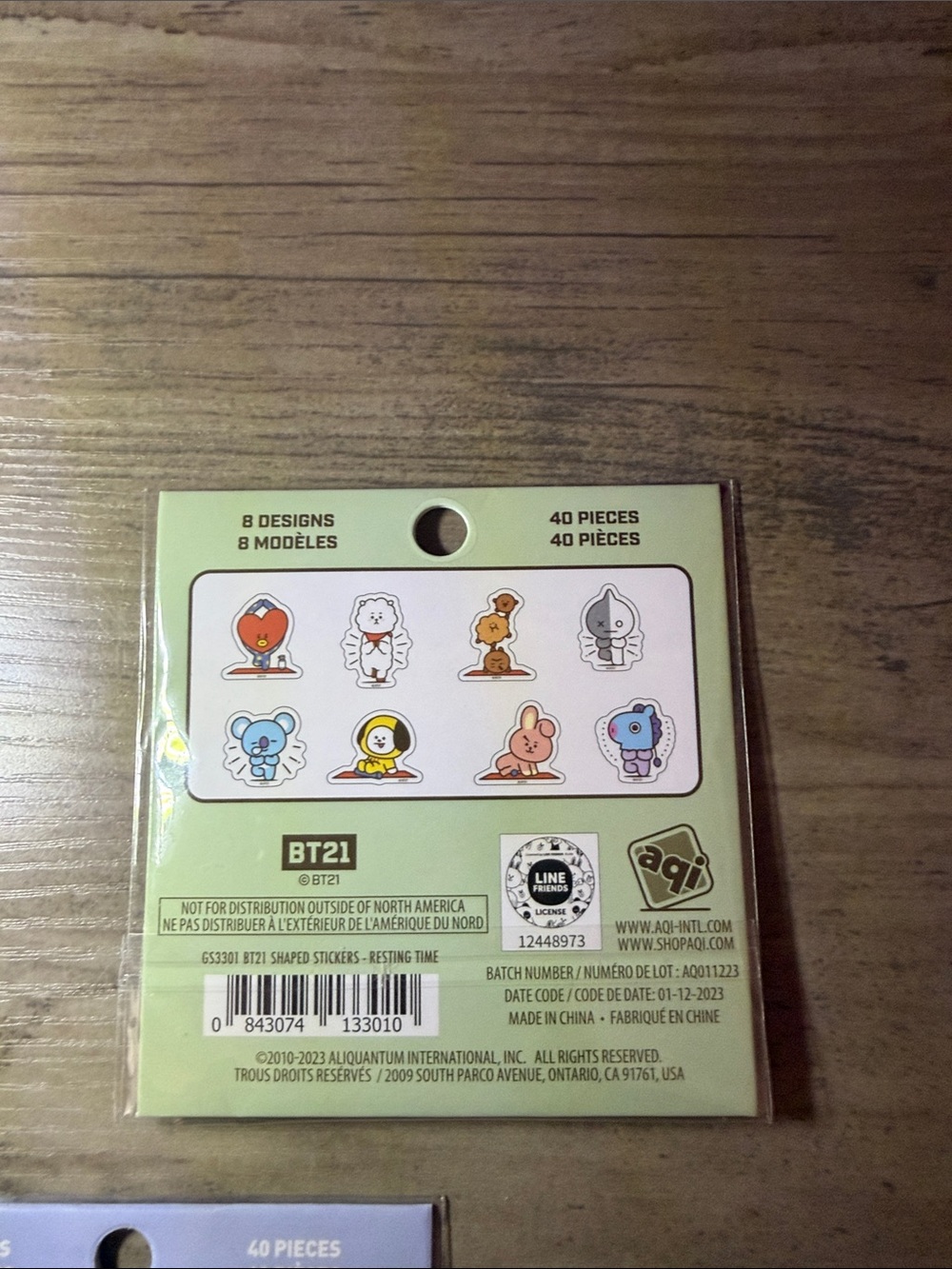 🆕👜🏝️🎉BT21 Official Character Sticker Pack Bundle Set of 3 NWT BTS K-Pop Cute Sta - Picture 7 of 7